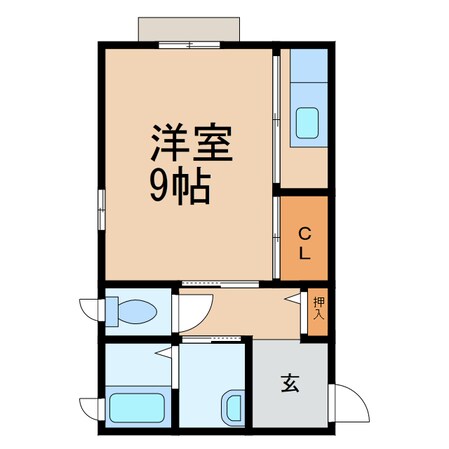 和歌山駅 徒歩3分 2階の物件間取画像